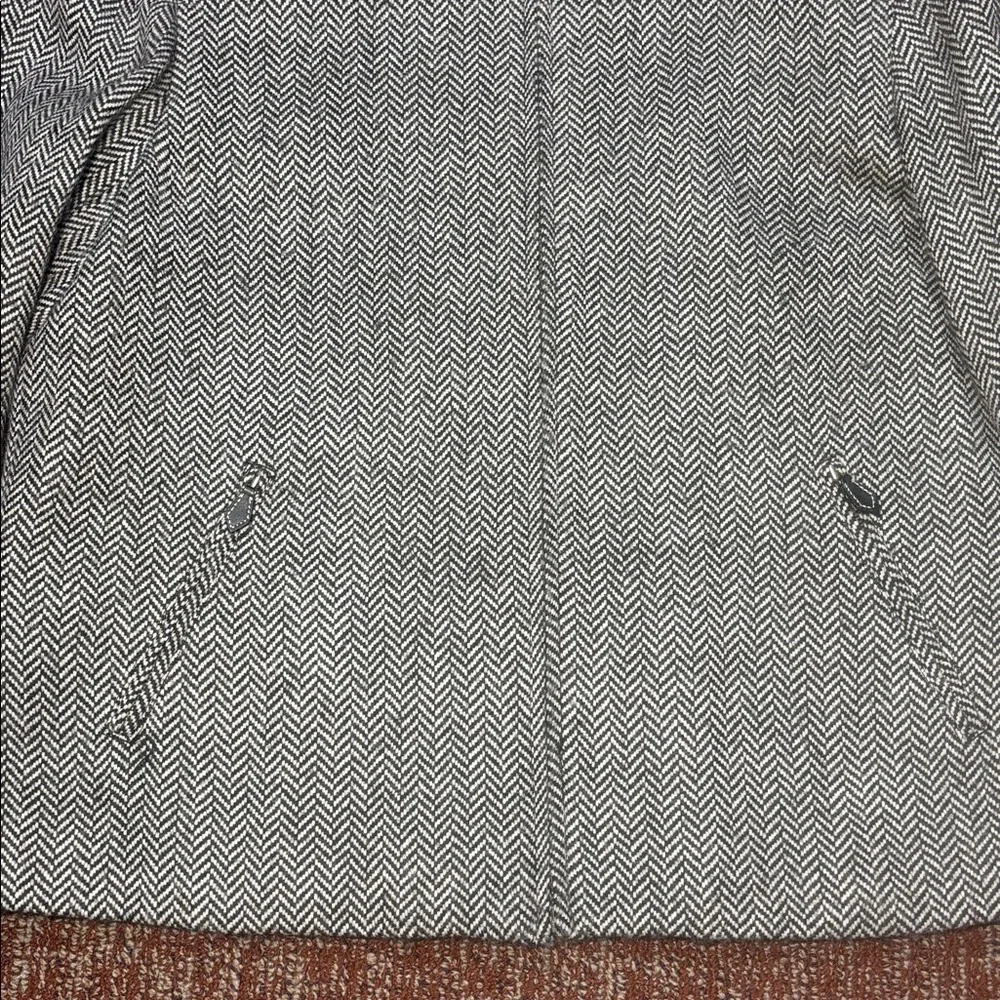 Lauren Ralph Lauren houndstooth zip boxy crop moto style wool alpaca jacket 12 - Picture 5 of 15